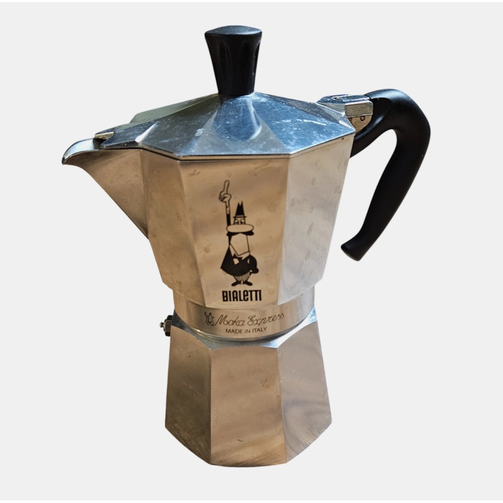 Bialetti Moka Express Stovetop Coffee Pot Espresso Maker Percolator Italy Rustic